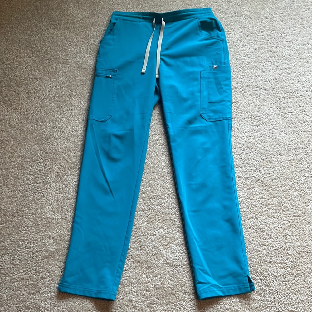 Teal fig scrubs pants